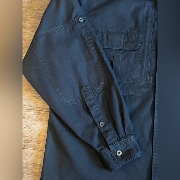 Woolrich Elite Series CCW Men’s Long Sleeve Black Operator Shirt Sz Large F8 - Picture 2 of 9